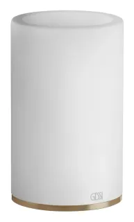 Стакан Gessi 316 54731.726 белый/брашированная бронза