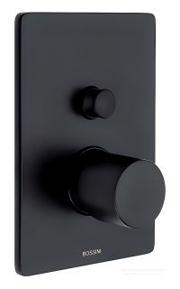 Встраиваемый смеситель для душа Bossini Z00006.073 чёрный матовый
