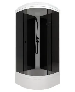 Душевая кабина Triton Грэй Щ0000067303 90x90 см профиль чёрный стекло тонированное