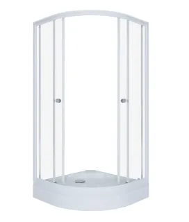 Душевой уголок Triton Ультра Щ0000061796 100x100 см профиль белый стекло прозрачное