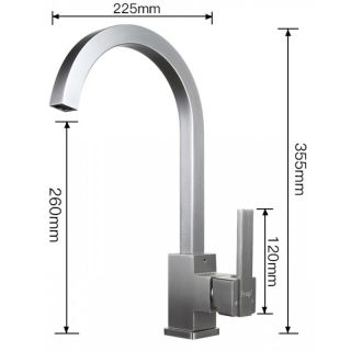 Смеситель для кухни Frap F4052-5 хром