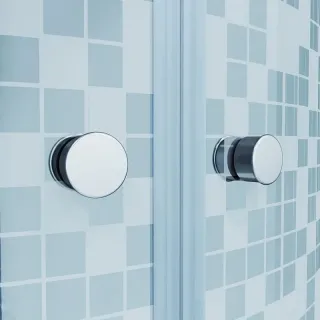 Душевой уголок Triton Стандарт Щ0000064829 90x90 см профиль белый стекло мозаика