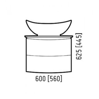 Тумба подвесная "Вико 60 Z2", Гамма 56