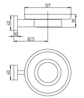 Мыльница Paini Dax-R 84CR021BI хром