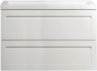 Подвесная тумба под раковину Art&Max Platino 90см белый глянцевый AM-Platino-900-2C-SO-BL