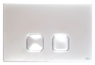Панель механ. двойная PLAIN, пластик, хром глянцевый, OLI