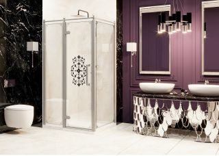 Душевой уголок Ambassador Royal 18015110-L 120x80см хром/прозрачное с рисунком