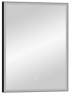 Зеркало с подсветкой Continent Frame Black ЗЛП1018 с сенсорным выключателем 70см чёрный