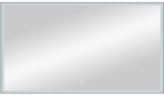 Зеркало с подсветкой Continent Frame Black ЗЛП1177 с сенсорным выключателем 120см чёрный