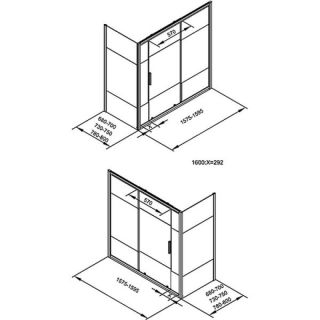 Шторка на ванну с боковым стеклом Aquanet Practic 292125 165x80 см прозрачное стекло/шелкография профиль хром