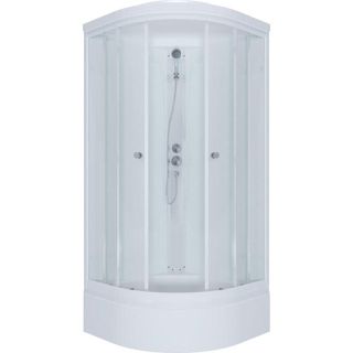 Душевая кабина Triton Ультра Щ0000061849 90x90 см белый профиль прозрачное стекло