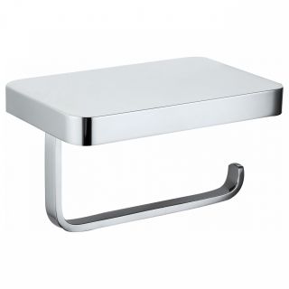 Держатель для туалетной бумаги с полкой Wonzon & Woghand Flat WW-9736 хром