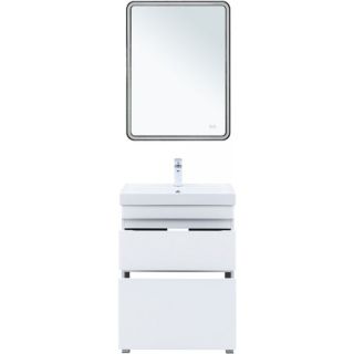 Тумба под раковину Aquanet Слим 346042 60 см белый сатин