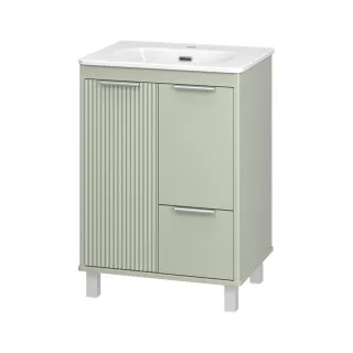 Напольная тумба под раковину Brevita Risacca Pistachio 60 УТ000026418 фисташковый