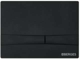 Кнопка смыва Berges Novum soft touch чёрный 040055