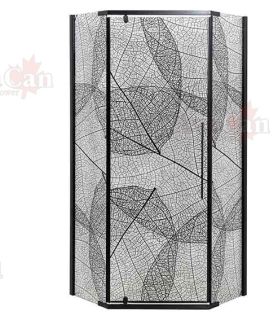 Душевой уголок AvaCan PB 100x100 см чёрный