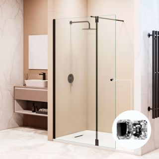 Душевая перегородка RGW WA-054B (WA-010B + Z-072B) 351005483-14 80 см чёрный