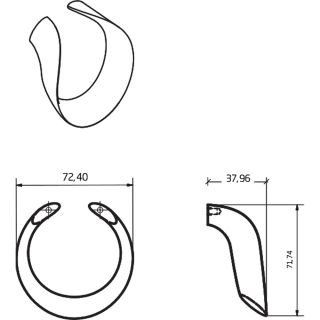 Декоративная ручка для мебели Armadi Art Drop золото 827-G