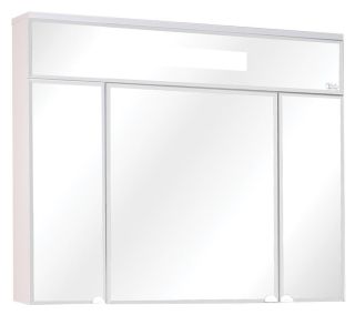 Шкаф-зеркало с подсветкой Onika Сигма 209014 90см белый