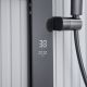Душевая стойка Black&White Gravity 9005NGM с термостатом оружейная сталь