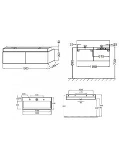 Тумба под раковину Jacob Delafon TERRACE EB1188-N23