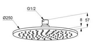 Верхний душ Kludi A-QA хром 6432591-00