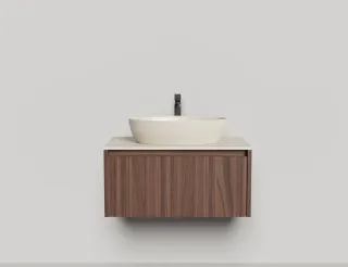 Подвесная тумба Salini Domino 27D208 80см шпон/гладкий фасад