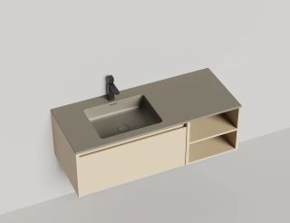 Подвесная тумба Salini Domino 27D112ONA 120см эмаль с открытой полкой Onda Plus