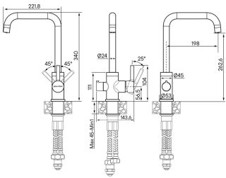 Смеситель для кухни Paulmark Logas Lo213021-302 песок