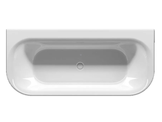 Акриловая ванна Riho Devotion Back2Wall Glossy Fall B096003005 180х80см заполнение через перелив белый