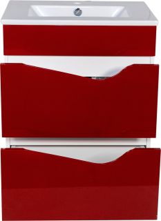 Тумба под раковину Bellezza Эйфория 60см красный 00000010223