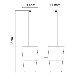 WasserKRAFT Ершик для унитаза K-7927