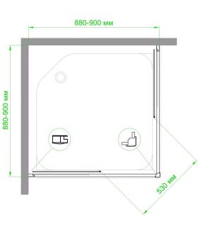 Душевой уголок Royal Bath HPD 90x90см белый RB90HPD-C