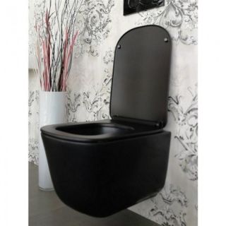 Унитаз Kerasan Tribeca 511431 подвесной черный без сиденья