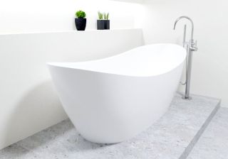 Ванна из искусственного камня AquaStone Торре 168x80см белый