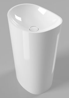 Напольная раковина Whitecross Stella 0707.050040.100 50см белый глянец