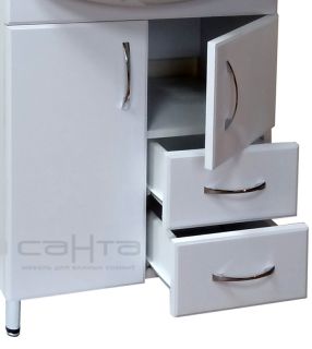 Тумба под раковину СанТа Элеганс 201103 65см белый