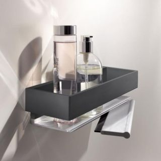 Корзинка для душа Keuco Edition 11159130000 хром черный шлифованный