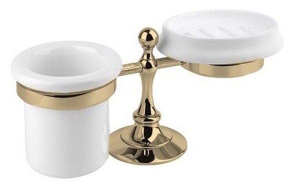 Стакан и мыльница настольные, бронза Cezares OLIMP-STT-02-M