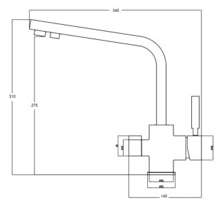 Смеситель для кухни ZORG Steel Hammer SH 909 BLACK BR