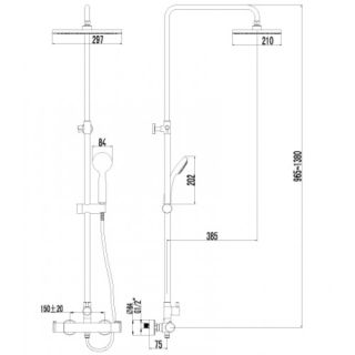 Душевая программа для душа Lemark Yeti (LM7860C)