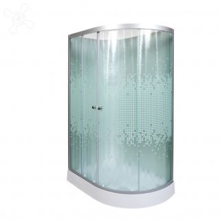 Душевая кабина Deto L 902 L N без крыши 120х80х200 см