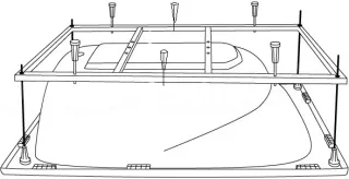 Усиленная рама для ванны Riho 180x80 2YNVN1017