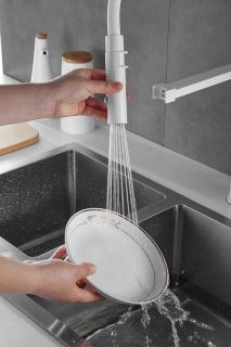 Смеситель для кухни Rose R133C белый