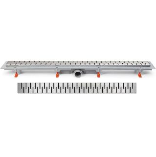 Душевой лоток Veconi Medium 650 V650M с решеткой Хром глянцевый