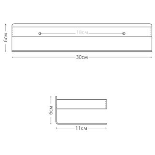 Полка прямоугольная Fixsen одноэтажная Hotel (FX-31003F)