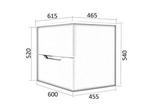 Orange Line Li-60TuL+Ra тумба с раковиной подвесная, латте матовый