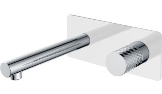 Встраиваемый смеситель для раковины Boheme Stick 125-WCR белый/хром