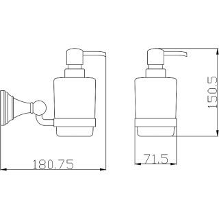 Дозатор для жидкого мыла Rav Slezak Morava MKA0303 Хром