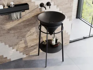 Металлическая структура-консоль Kerama Marazzi Cono CO.44\BLK.M 44 см чёрный матовый